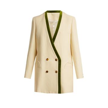 Savannah Sunset silk and linen-blend blazer