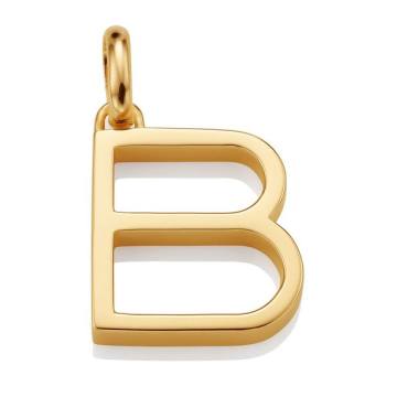 Gold Capital B Pendant