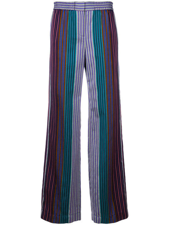 striped wide-leg trousers展示图