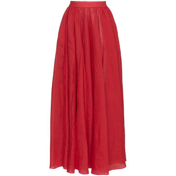 Arlene high waist ramie maxi skirt