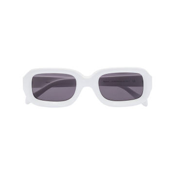 White rectangular sunglasses
