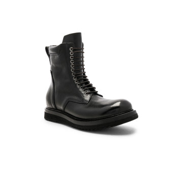 Leather Low Army Boots
