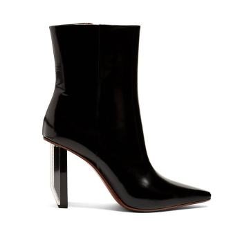 Reflector-heel leather ankle boots Reflector-heel leather ankle boots