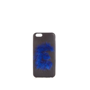 E mink-fur and leather iPhone® 6 case