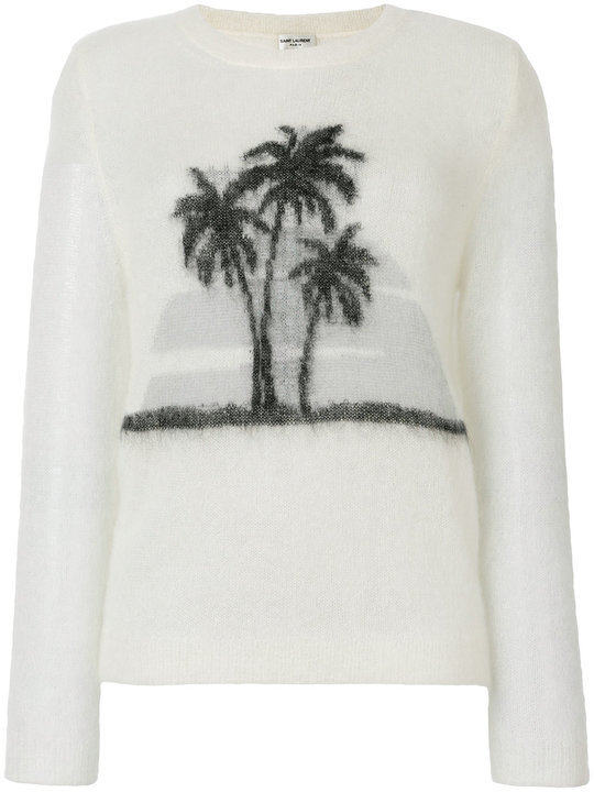 palm tree print sweater展示图
