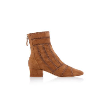 Beatrice Crochet Suede Ankle Boots
