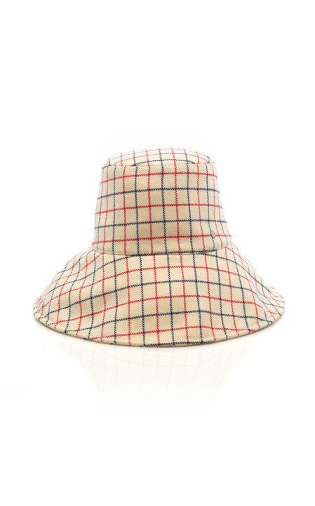 Isabella Checked Wool Bucket Hat展示图