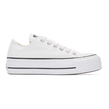 White & Black Chuck Taylor All Star Lift Sneakers