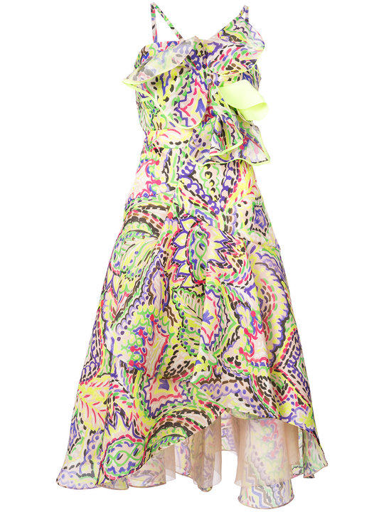 patterned ruffle dress展示图