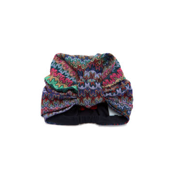 Metallic Crochet-Knit Headwrap