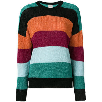 striped lurex sweater