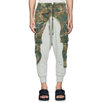 Camouflage Cotton Drop-Rise Lounge Pants