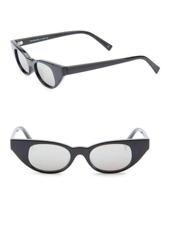 Le Specs x Adam Selman The Breaker 44MM Cat Eye Sunglasses展示图