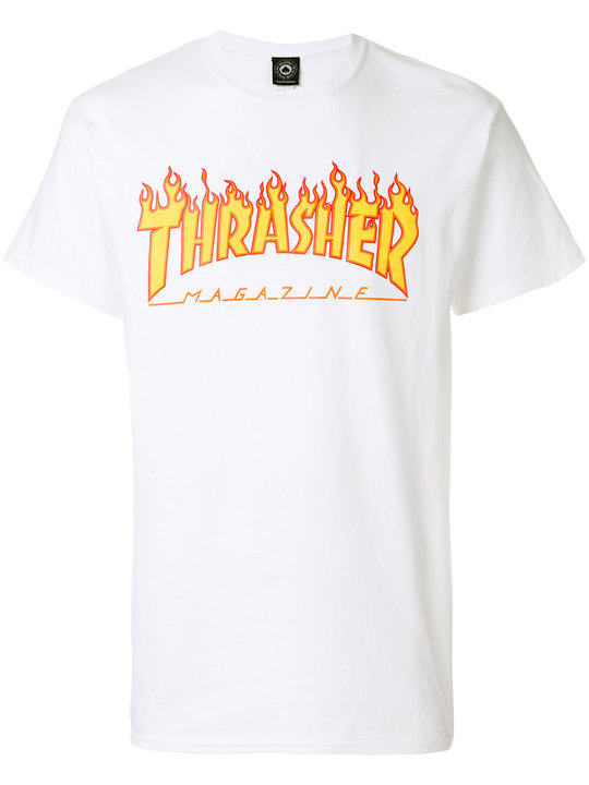 Thrasher火焰T恤展示图