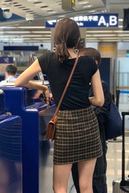 2019年9月1日，北京机场 ，古力娜扎