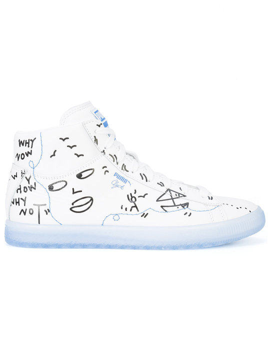 Puma X Shantell Martin Clyde牛皮高帮板鞋展示图