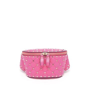 Rockstud Spike quilted-leather belt bag