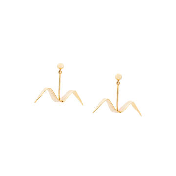 abstract seagull earrings