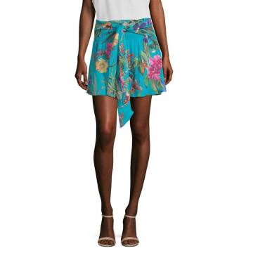 Bridgette Floral-Print Mini Skirt