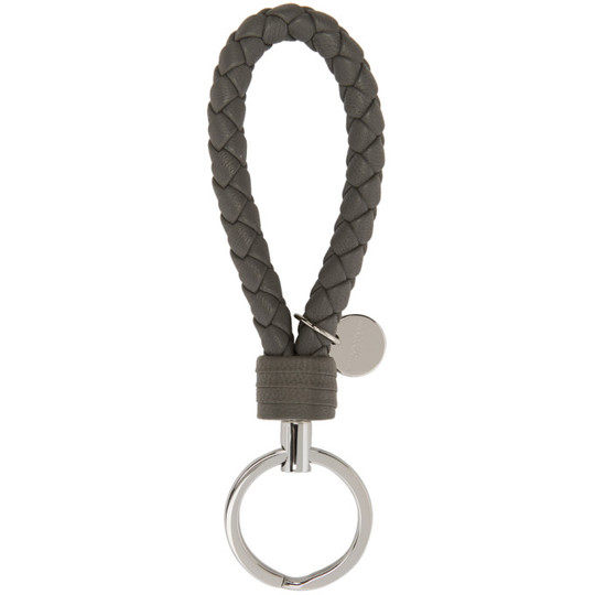 Grey Intrecciato Knot Keychain展示图