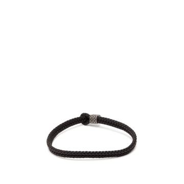 Woven leather bracelet