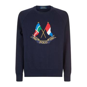 Embroidered Flag Emblem Sweater