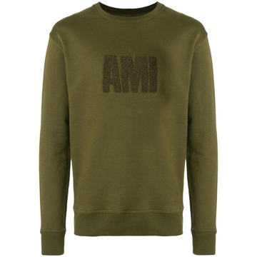 crewneck sweatshirt big Ami embroidered patch