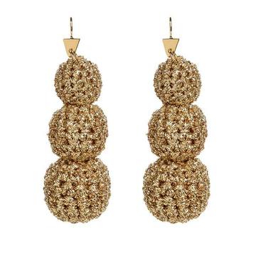 Crochet Ball Drop Earrings