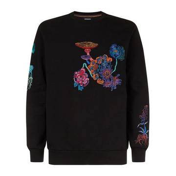 Embroidered Flower Sweatshirt