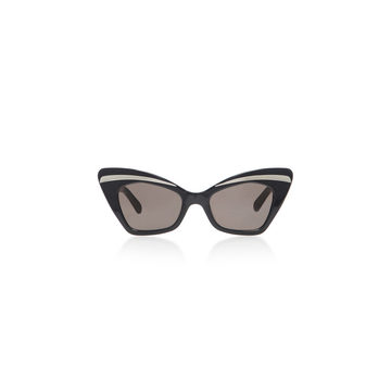 Babou Black Cat-Eye Acetate and Metal Sunglasses