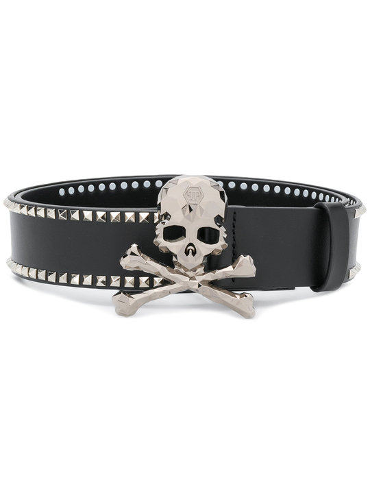 skull buckle belt展示图