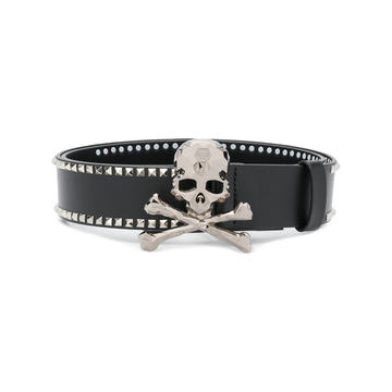 skull buckle belt