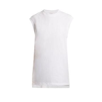 The Sleeveless cotton-jersey tank top