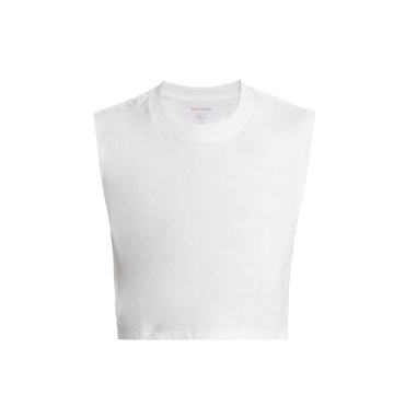 The Sleeveless Crop cotton-jersey top