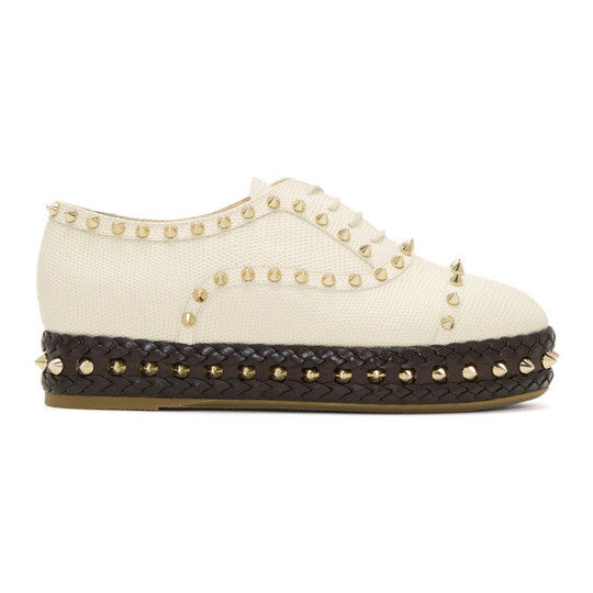 Ivory Studded Hoxton Oxfords展示图