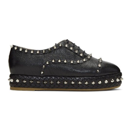 Black Studded Hoxton Oxfords展示图