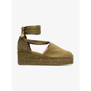 Green Campesina 30 canvas espadrille wedges
