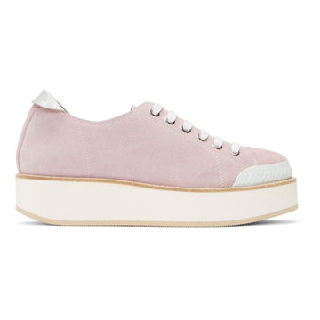 SSENSE Exclusive Pink Exclusive Tatum Suede Sneakers