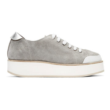 SSENSE Exclusive Grey Tatum Suede Sneakers