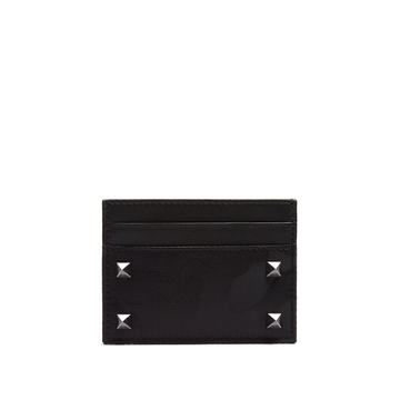 Rockstud camouflage-jacquard cardholder