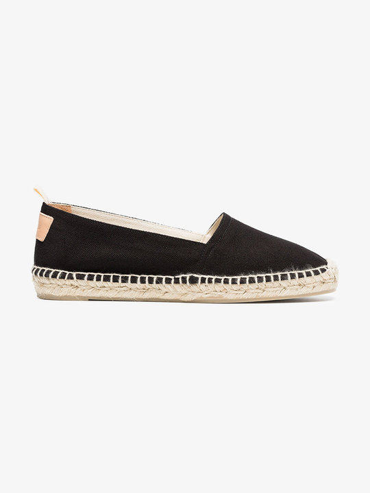 Black Kent canvas flat espadrilles展示图