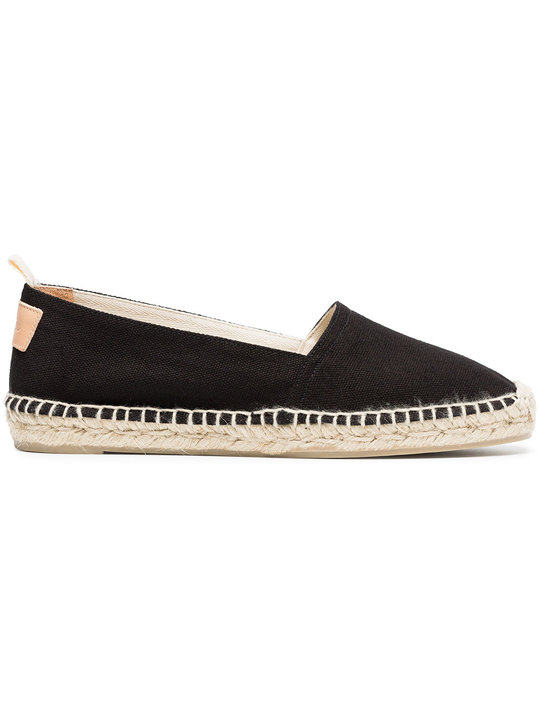 Black Kent canvas flat espadrilles展示图