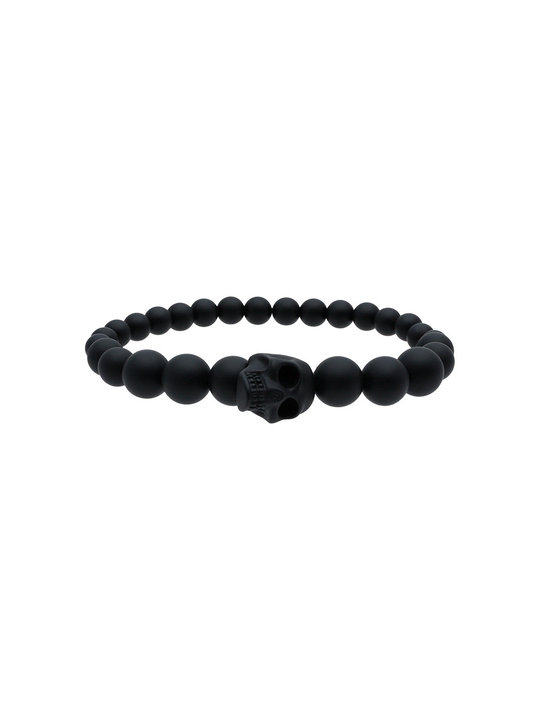 black skull multi beaded bracelet展示图