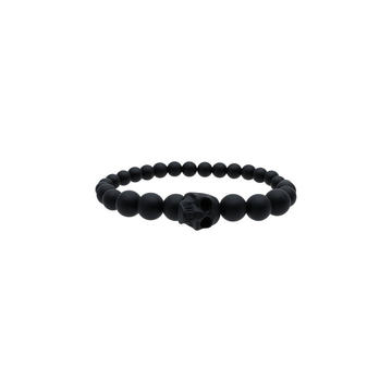 black skull multi beaded bracelet