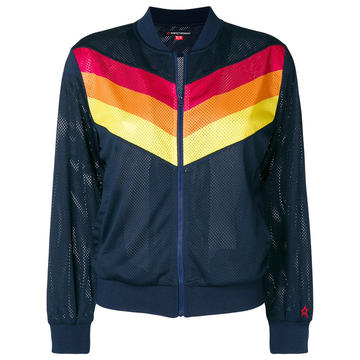 chevron bomber jacket