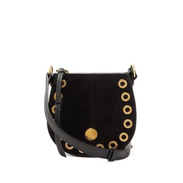 Kriss mini suede & leather cross-body bag