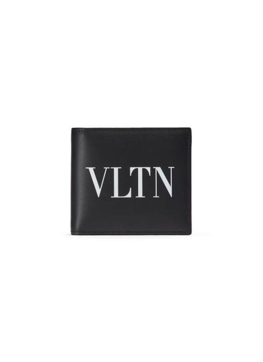VLTN品牌名称小牛皮折叠钱包展示图