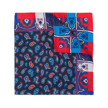 reversible paisley print scarf