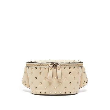 Rockstud Spike quilted-leather belt bag