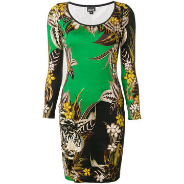 tiger jungle print dress